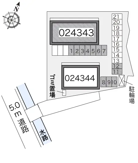 ★手数料０円★静岡市葵区建穂１丁目　月極駐車場（LP）